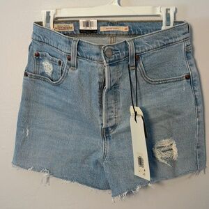 Levi's Ribcage Denim Shorts